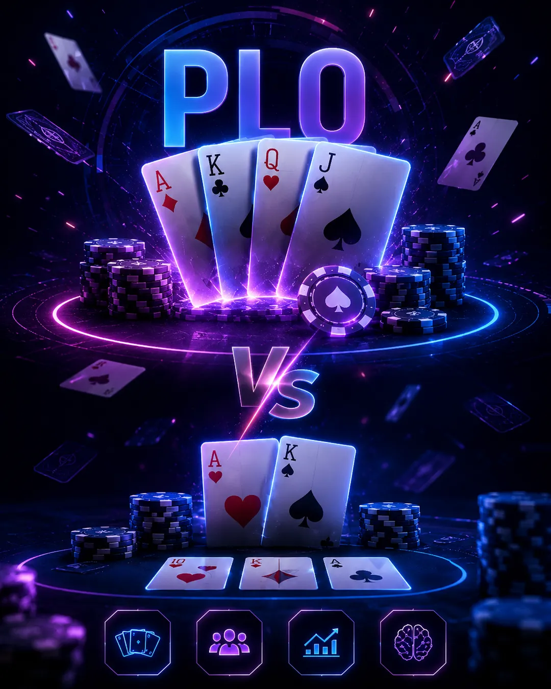 PLO 入門:奧馬哈與德州撲克的四個關鍵差異